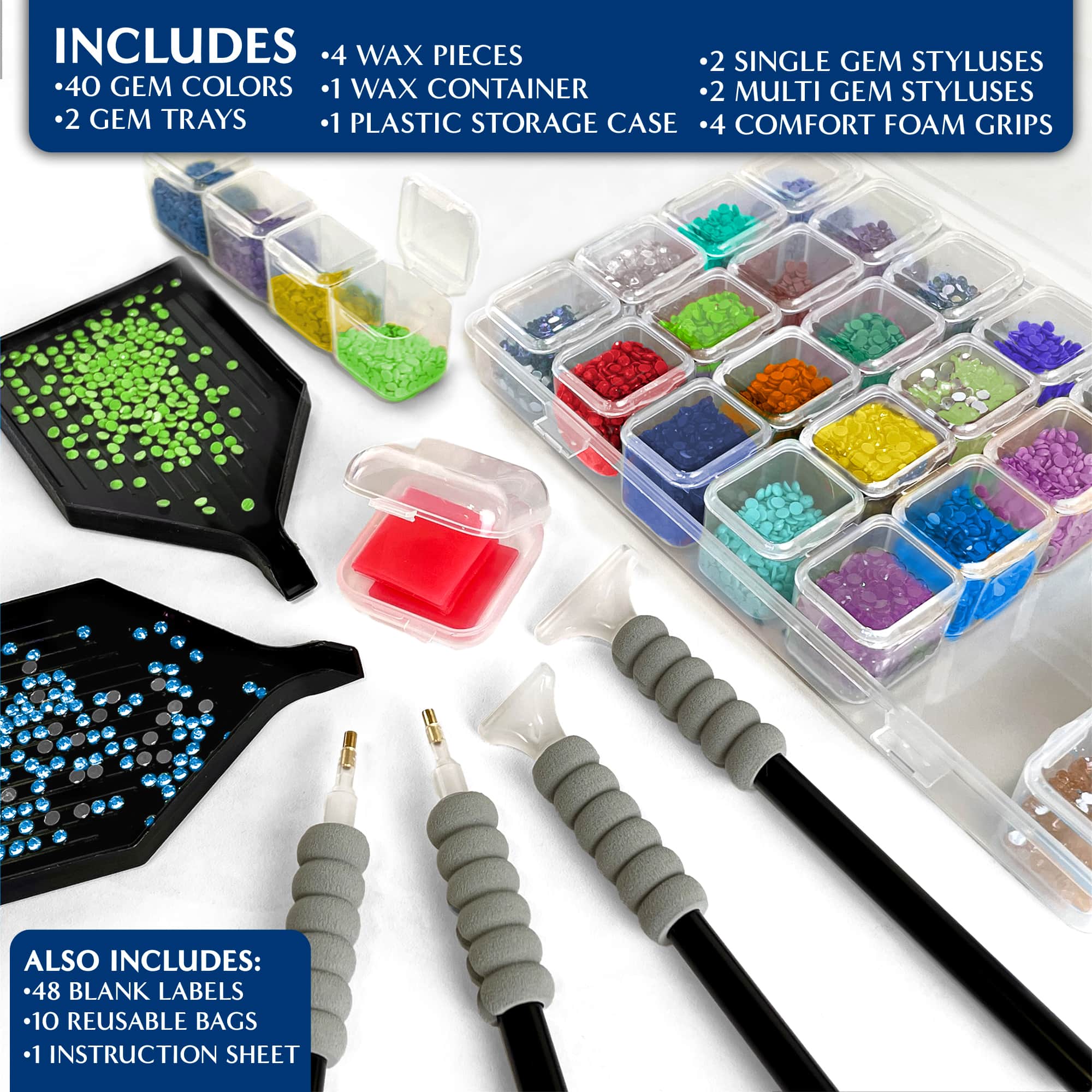 ArtSkills® Brilliant Art Parrot Paradise Stretched Canvas Diamond Painting Kit